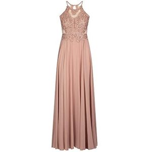 ApartFashion Avondjurk voor dames, van kant en chiffon, speciale gelegenheidsjurk, roze, L