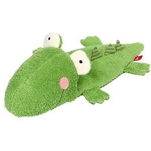 SIGIKID 39659 badspeelgoed krokodil, knuffeldier voor de badkuip: spel en plezier in het water tijdens het baden, voor kinderen vanaf 12 maanden, groen/krokodil 30 x 15 cm
