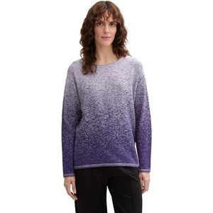 TOM TAILOR Gebreide damestrui met kleurverloop van biologisch katoen, 36582 - Violet Degrade Design, XS