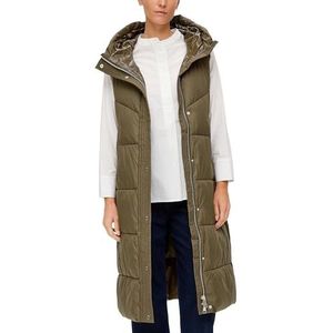 s.Oliver Gewatteerd vest met capuchon, kaki/olijf., 40