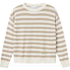 NAME IT Meisjes Nkfviranja Ls Loose Knit Gebreide Trui, Pure kasjmier, 116