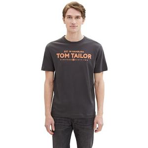 TOM TAILOR T-shirt voor heren, 10899 - Tarmac Grey, S