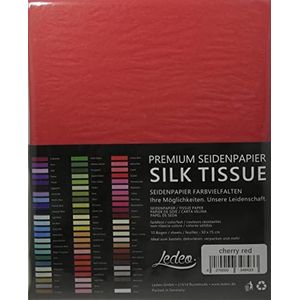 Premium zijdepapier Silk Tissue - 10 vellen (50 x 75 cm) - kleur naar keuze (Cherry Red)