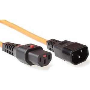 Advanced Cable Technology 3,0 m C13 – C14, F/M 3 m C13-koppeling C14 oranje stroomkabel – elektrische kabel (F/M, 3 m, mannelijk/vrouwelijk, C13-koppeling, C14, 230, oranje)