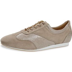 Diamant Dames Trainer dansschoenen 183-435-644-Y - suède leer/microvezel beige - 1,5 cm sleehak - VarioSpin zool - Made in Germany, beige, 36 EU