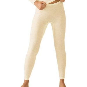 Sangora Lange onderbroek voor dames, scheerwol/modal, zwart, XL