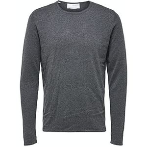 SELECTED HOMME Mannelijke pullover zacht Tencel™ Lyocell-mengsel, antraciet, M
