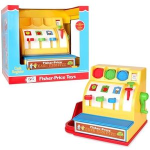 Fisher Price Classics 2073 Cash Register, Educational and Learning Toy, Ideal for Toddler Role Play, Classic Toy with Retro-Style Packaging, Suitable for Boys and Girls Aged 2 Years +