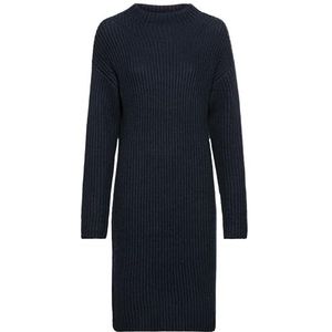 camel active Gebreide damesjurk met opstaande kraag, donkerblauw, S