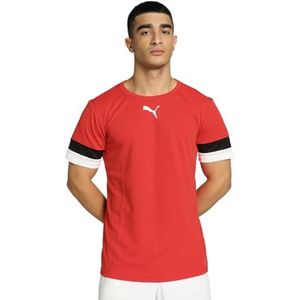 PUMA Team Rise Jersey T-shirt, rood- zwart- wit, L