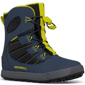 Merrell Unisex Snow Bank 4.0 WTRPF sneeuwlaarzen voor kinderen, Donkerblauw, 37 EU