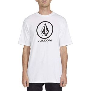 Volcom Heren Crisp Stone T-shirt met korte mouwen, wit, XL