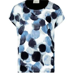 Cartoon Casual shirt met print voor dames, blauw, 44