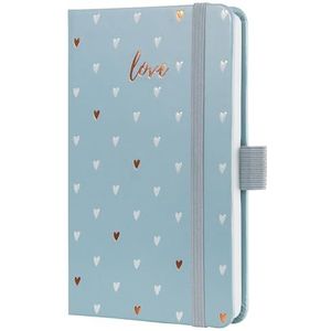 SIGEL J5334 weekkalender Jolie 2025, Grey Love, ca. A6, grijs, hardcover, elastiek, penlus, insteekzak, 174 pagina's, van duurzaam papier, afsprakenplanner