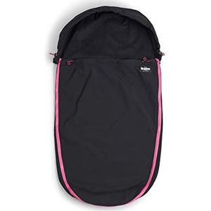 The Buppa Brand Voetenzak Softshell AllBlack Pink, zwart