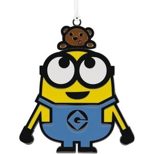 Hallmark Bob the Minion bewegend metalen ornament, Minions boomdecoratie, metalen hangende ornament, kerstversiering, cadeaus voor Kerstmis, Despicable Me