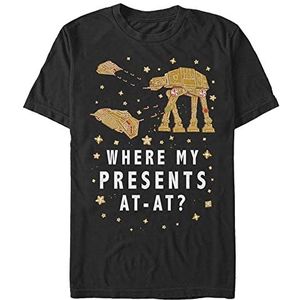 Star Wars Uniseks Ginger At-at Organic T-shirt met korte mouwen, zwart, S