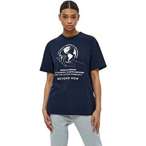 Beyond Now Beate GOTS T-Shirt | Blauwe T-shirts voor dames VK | Lente T-shirt | Maat S
