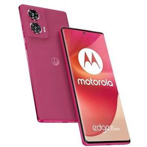 Motorola Edge 50 Fusion (12/512 GB, dubbele camera 50 + 13 MP, 6,67 inch POLED FHD+ 144 Hz, IP68, Snapdragon 7s Gen 2, batterij 5000 mAh, Dual SIM, Android 14), Hot Pink