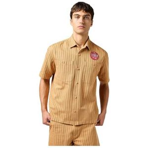 SS - CJ Mechanic - Overhemd - Oranje - 100% Katoen, Relaxed Pasvorm