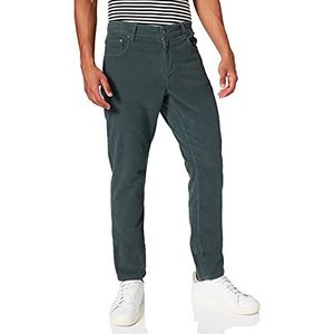 Hackett London Moleskin 5 Pkt rechte jeans voor heren, Groen (Balmoral 6fm), 40W x 32L/Regulier