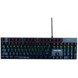 Cosmic Byte CB-GK-27 Vanth Mechanical Keyboard Upgraded with Swappable Outemu Blue Switches and Rainbow LED Ghosting Effects (Black/Grey) | Adjustable Backlight | Gaming | Detachable Cable