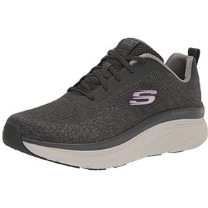 Skechers D'lux Walker-Daily Beauty Sneaker voor dames, Zwarte kolen, 38.5 EU