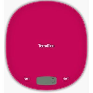 Elektronische keukenweegschaal - TERRAILLON - Macaron One Cherry - Capaciteit 3 kg - Aflezing 1 g - Vloeistofconversie