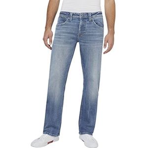 Pepe Jeans Kingston Zip Jeans voor heren, blauw (Denim-N04), 32W x 34L
