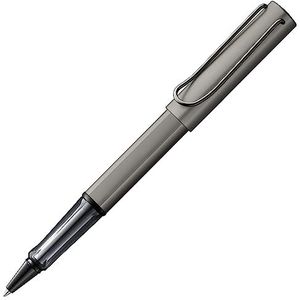 LAMY Lx rollerpen 357 – rollpen van aluminium, edel geanodiseerd in de kleur Ruthenium met transparant handvat