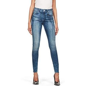 G-Star Raw dames Jeans 3301 High Waist Skinny, Blauw (Medium Indigo leeftijd 8968-6028), 24W / 30L