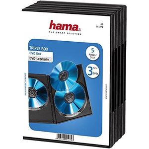 Hama 04751272 DVD 3 Box - 5 stuks / Zwart