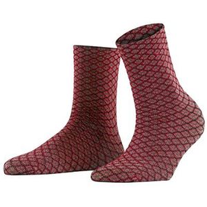 FALKE Dames Gleaming Hive sokken, 60 DEN, rood (Scarlet 8228), 5-7.5, 1 paar, Rood