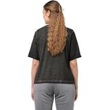 Ulla Popken - T-shirt - Zwart - Met Cordon de Serrage en Hart in Lurex - Grote Maten