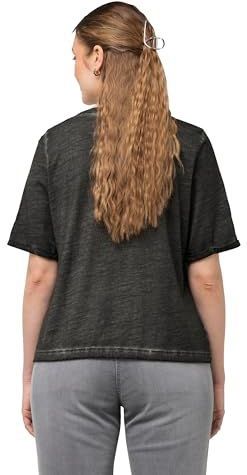 Ulla Popken - T-shirt - Zwart - Met Cordon de Serrage en Hart in Lurex - Grote Maten