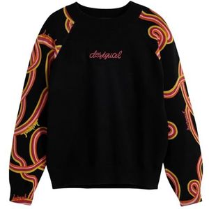 Trui met slangenmouwen