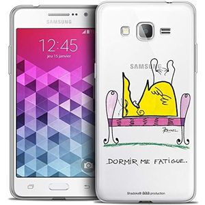 Caseink - Beschermhoes Case voor Samsung Galaxy Grand Prime [Licence Official Collector Les Shadoks® Design Dormir - Flexibel - Ultradun - Gedrukt in Frankrijk]
