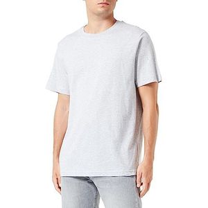 Seidensticker Studio Ronde hals T-shirt - Regular Fit - gemakkelijk te strijken - ronde hals - korte mouwen - unisex - 100% katoen, grijs, L