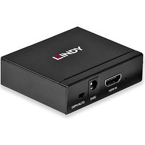 Lineite HDMI 4K splitter 2 Port 3D, 2160p30 compacte splitter, verdeelt een HDMI-signaal over twee uitgangen, voor Full HD tot 1080p en ook UHD tot 4Kx2K (38158)