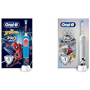 Oral-B Pro Kids Electric Toothbrush 1 Handle With Marvel Spider-Man & Oral-B Rechargeable Electric Toothbrush Pro Kids, Special Edition