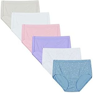 Hanes Women's Pure Comfort Briefs 6-Pack, Assorted, 7