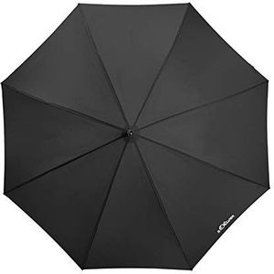 s.Oliver Lange AC City Paraplu - Stormvaste lange paraplu - Automatische opening - voor optimale bescherming - zwart, Zwart, L, Klassiek