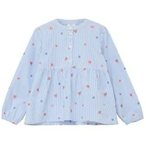 s.Oliver Meisjesblouse, lange mouwen, blauw, 104/110 cm