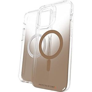 ZAGG Gear 4 Gear4 Milan Snap Case - MagSafe Compatibel Transparant Hoesje met Mooie Details - voor Apple iPhone 13 Pro Max - Goud