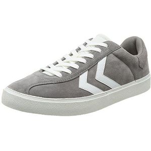 hummel Heren Diamant Suede Sneakers, grijs, wit, grijs, wit, 39 EU