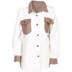 SOHUMAN Crèmekleurig overhemd, Meerkleurig, one size