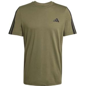 ADIDAS SPORTSWEAR - 3 Stripes - T-shirt - Olijf - Katoen