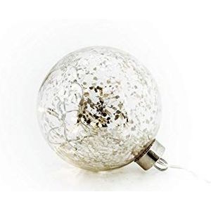 Electrobilsa Kerstbal, LED, glas, transparant, diameter 5 cm