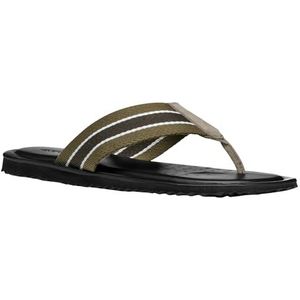 Geox Heren U Series B Slide sandalen, Dove Grey/Pistache, 42 EU, Dove Grey Pistachio, 42 EU