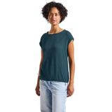 Street One - Blouse - Turkoois - Dames - Met Tape Details